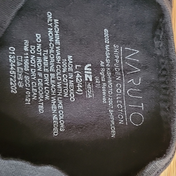 Naruto Shippuden Ichiraku Ramen Shop Graphic T Shirt Mens Large Black Shorteeve - Picture 5 of 5